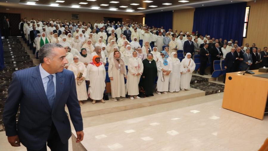 السيد حموشي يستقبل منتسبي أسرة الأمن الوطني ومراقبة التراب الوطني القاصدين الديار المقدسة لأداء فريضة الحج
