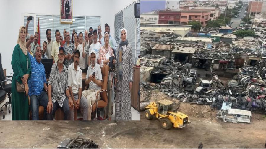 الدارالبيضاء ، مقاطعة الحي الحسني: صرخة غضب واحتجاج من تجار الأسواق التي تم هدمها