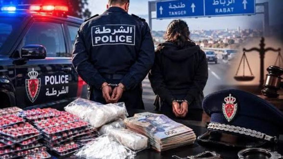 الرباط : توقيف موظف شرطة يعمل بمدينة الرباط وشقيقته لتورطهما في حيازة ونقل وترويج المخدرات والمؤثرات العقلية.