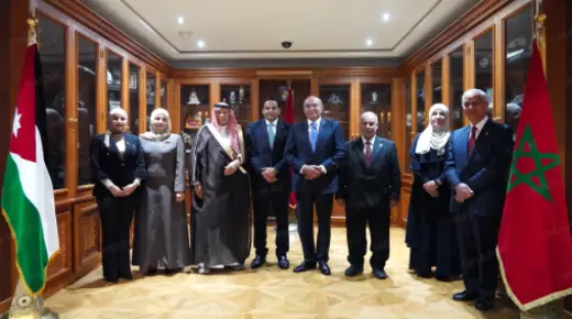 مجلس النواب.. السيد غيات يتباحث مع وفد برلماني أردني