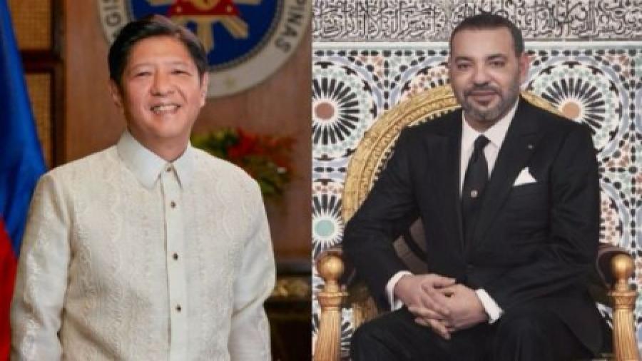 جلالة الملك محمد السادس والرئيس فرديناند روموالديز ماركوس جونيور يتبادلان التهنئة بمناسبة حلول الذكرى ال 50 لإقامة العلاقات الدبلوماسية بين المغرب والفليبين