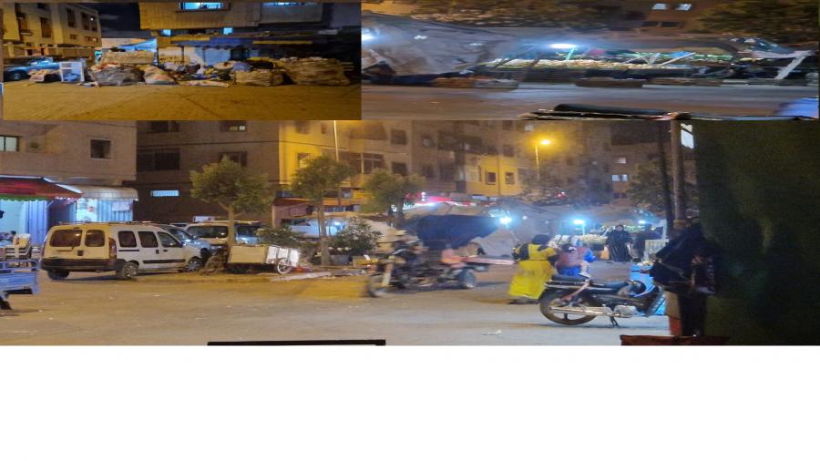 الدارالبيضاء ، الحي الحسني: أمام غياب السلطات المحلية ، الباعة الجائلين يحتلون الشوارع بجنان اللوز