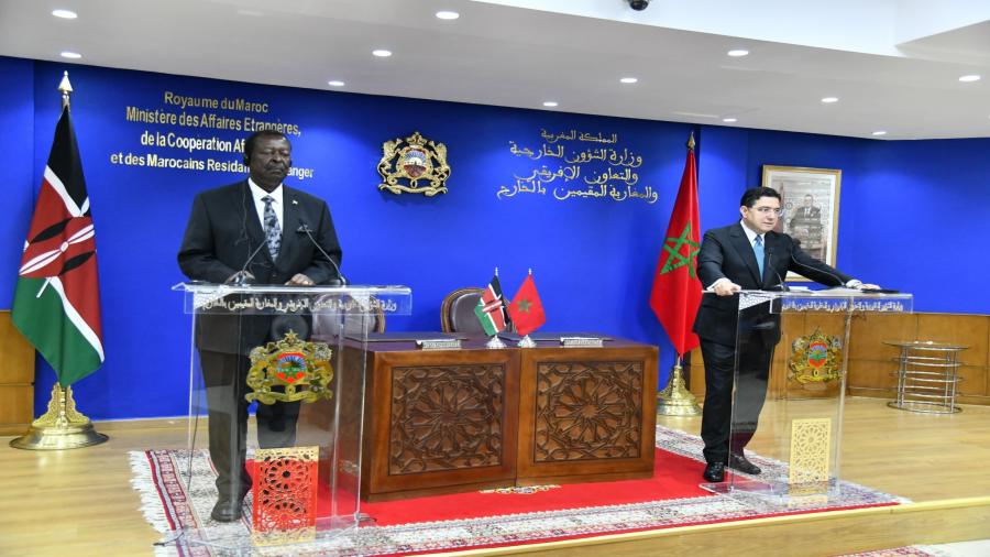 كينيا تعتبر المخطط المغربي للحكم الذاتي بمثابة المقاربة الوحيدة المستدامة لتسوية قضية الصحراء، وتشيد بالتوافق الدولي المتزايد والدينامية التي يقودها جلالة الملك لفائدة هذا المخطط